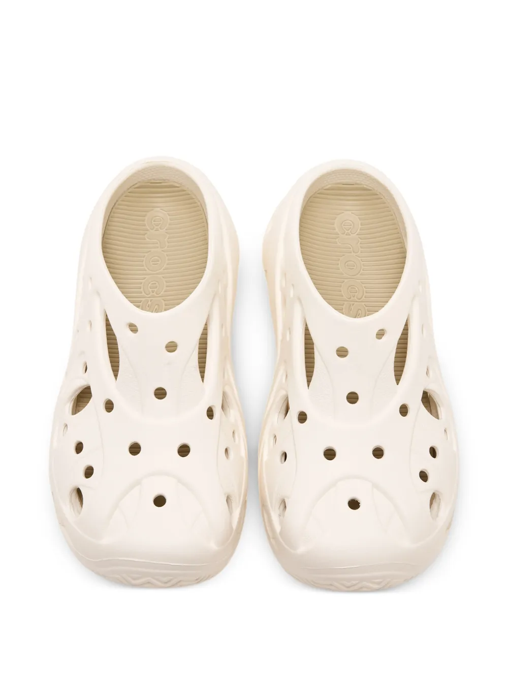 Клоги Caged Crocs, белый — фото 3