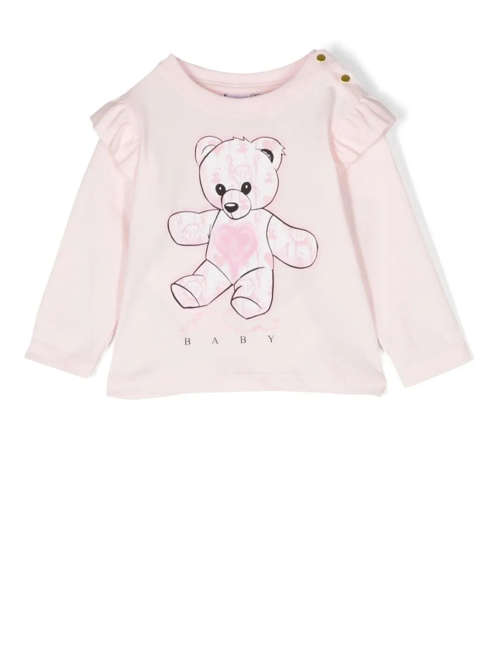 

Толстовка с принтом Teddy Bear Philipp Plein Junior, розовый
