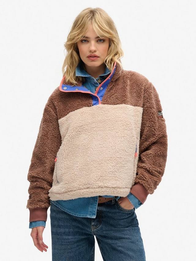 

Супер мягкий джемпер хенли из пюре Superdry, цвет Nutmeg Spice Brown