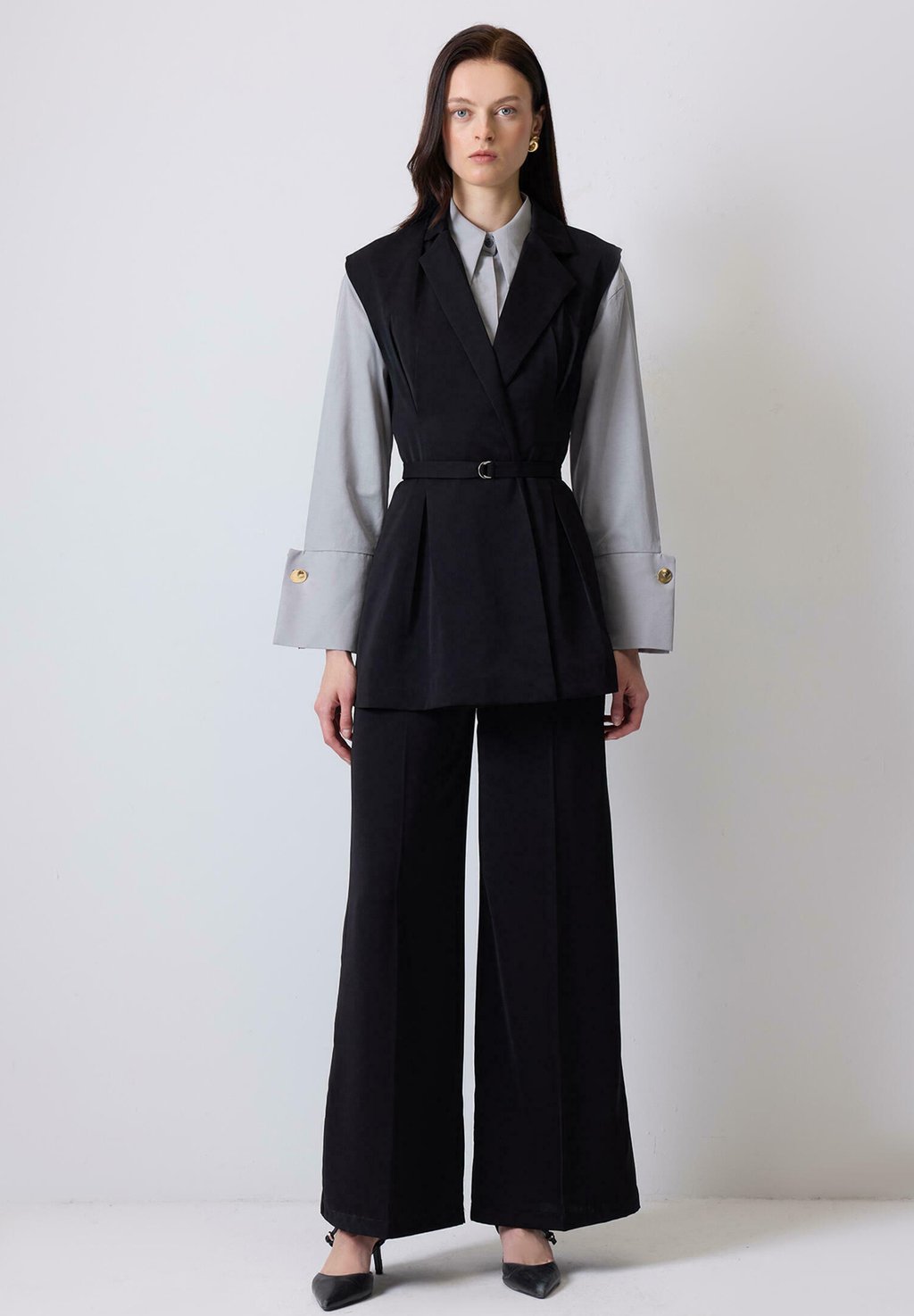 

Брюки SET - Waistcoat Touché Privé, черный