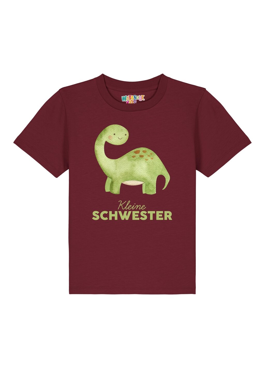 

Футболка с принтом DINOSAURIER watapparel, темно-красный