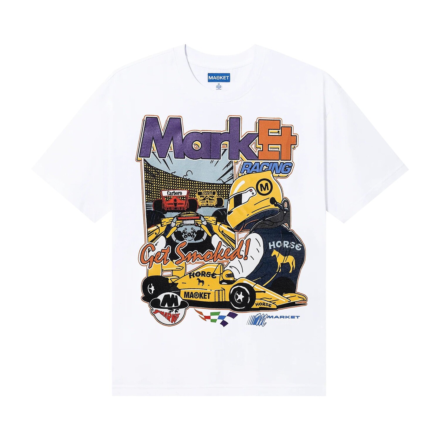 

Футболка Market Express Racing, белая, Белый, Футболка Market Express Racing, белая