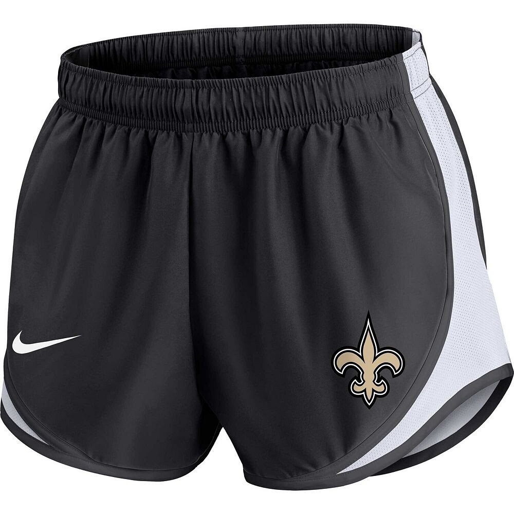 Женские черные шорты Nike New Orleans Saints Tempo большого размера, цвет Snt Black — фото 3
