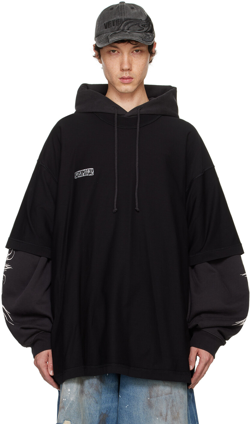 

Футболка с лейблом Inside Out VETEMENTS, черный