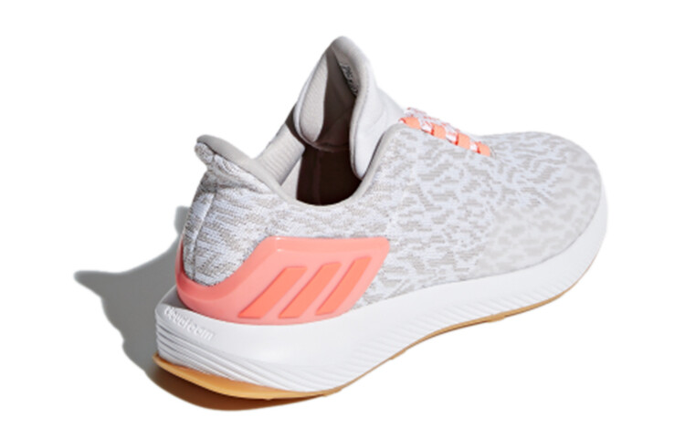 Детские кеды Детские низкие белые/серые/розовые Adidas — фото 4