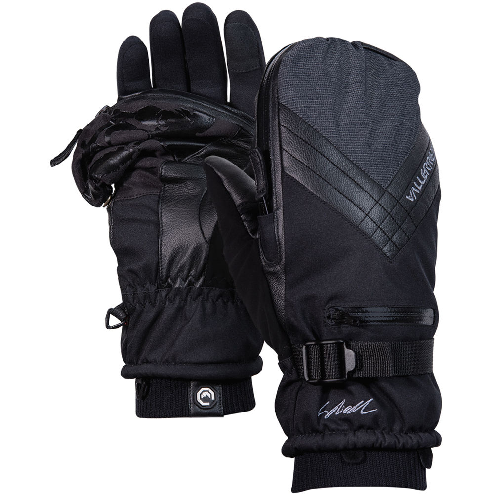 

Vallerret Skadi Zipper Mitt PSP (Small, Black) 20SKD-BK-S