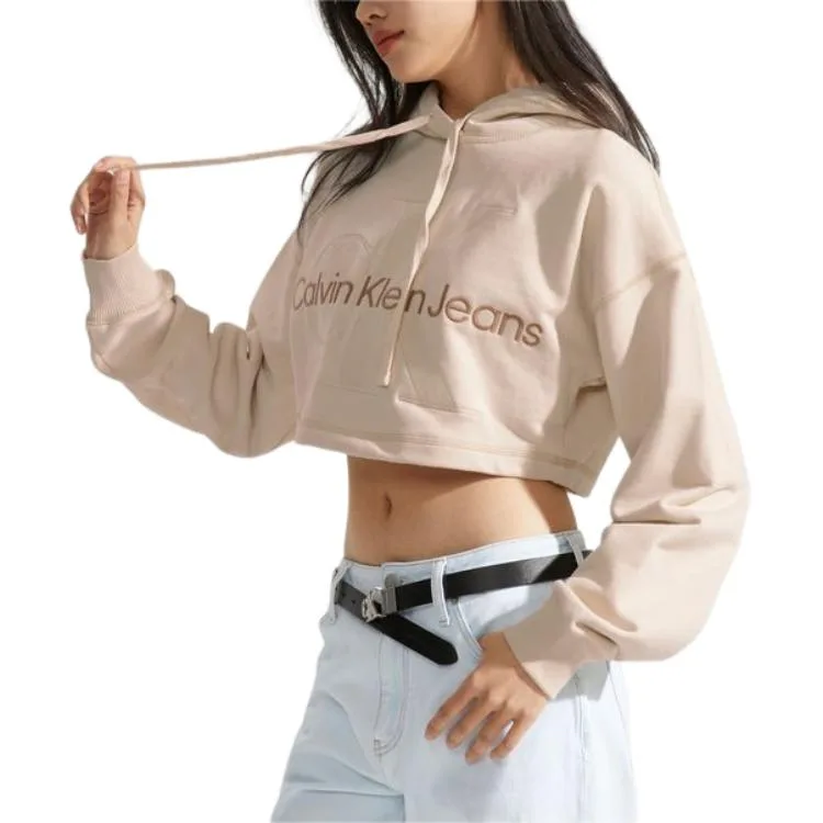 Calvin Klein Свитшот женский цвета слоновой кости — фото 4
