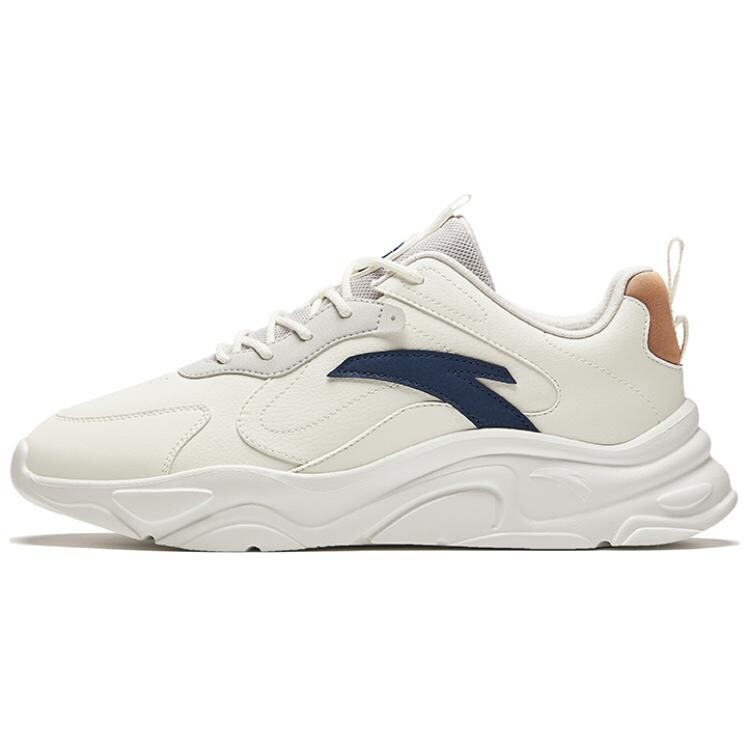 

Кроссовки ANTA Life Collection Lifestyle Shoes Men Low-top Ivory White / Cloud Gray / Deep Navy Blue, слоновой кости/серый/темно-синий