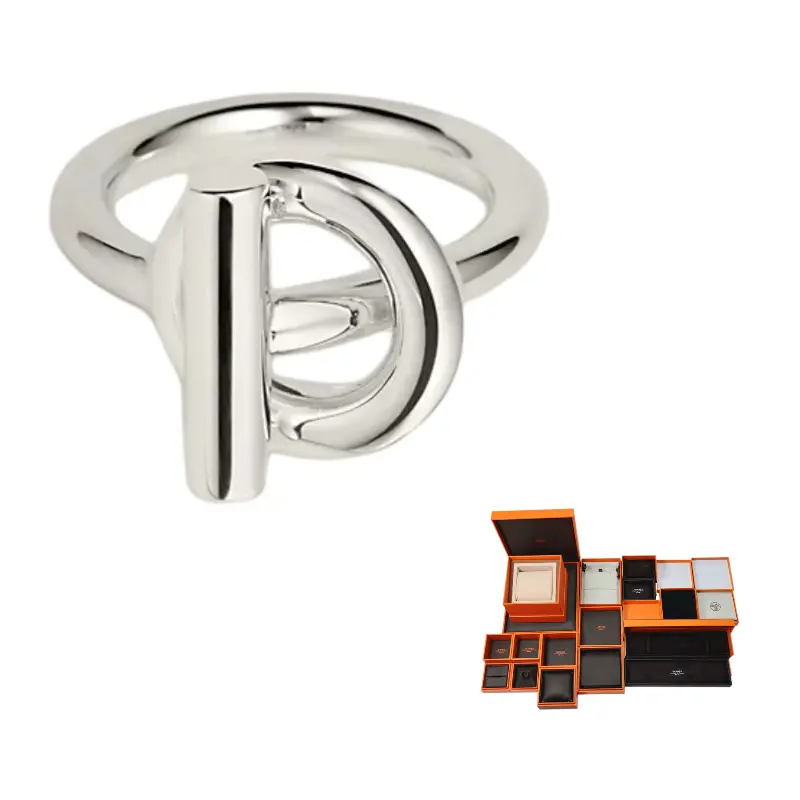 

HERMES Кольцо из стерлингового серебра 925 пробы Unisex Silver