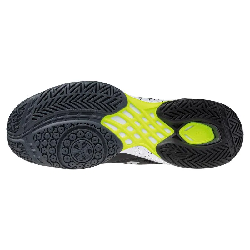 Кроссовки для бадминтона «Wave Claw 3 Wide» от Mizuno, Black X White X Yellow — фото 2