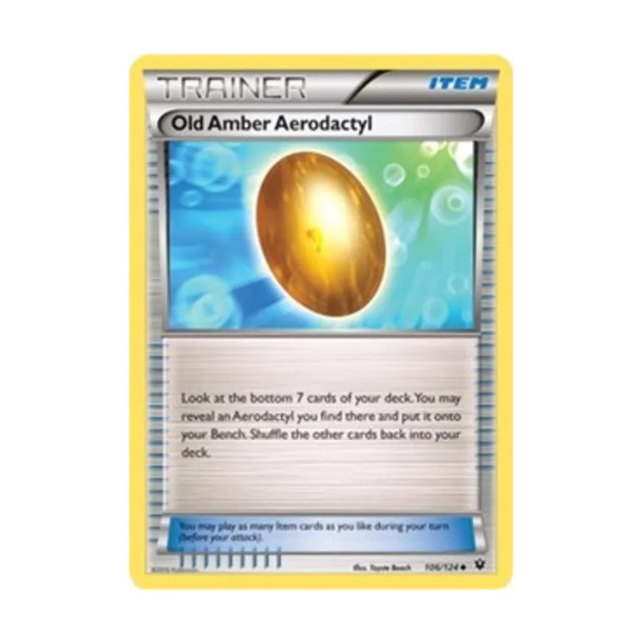 

CCG Старый янтарь Аэродактиль (U) #106, Pokemon - XY - Fates Collide - Singles