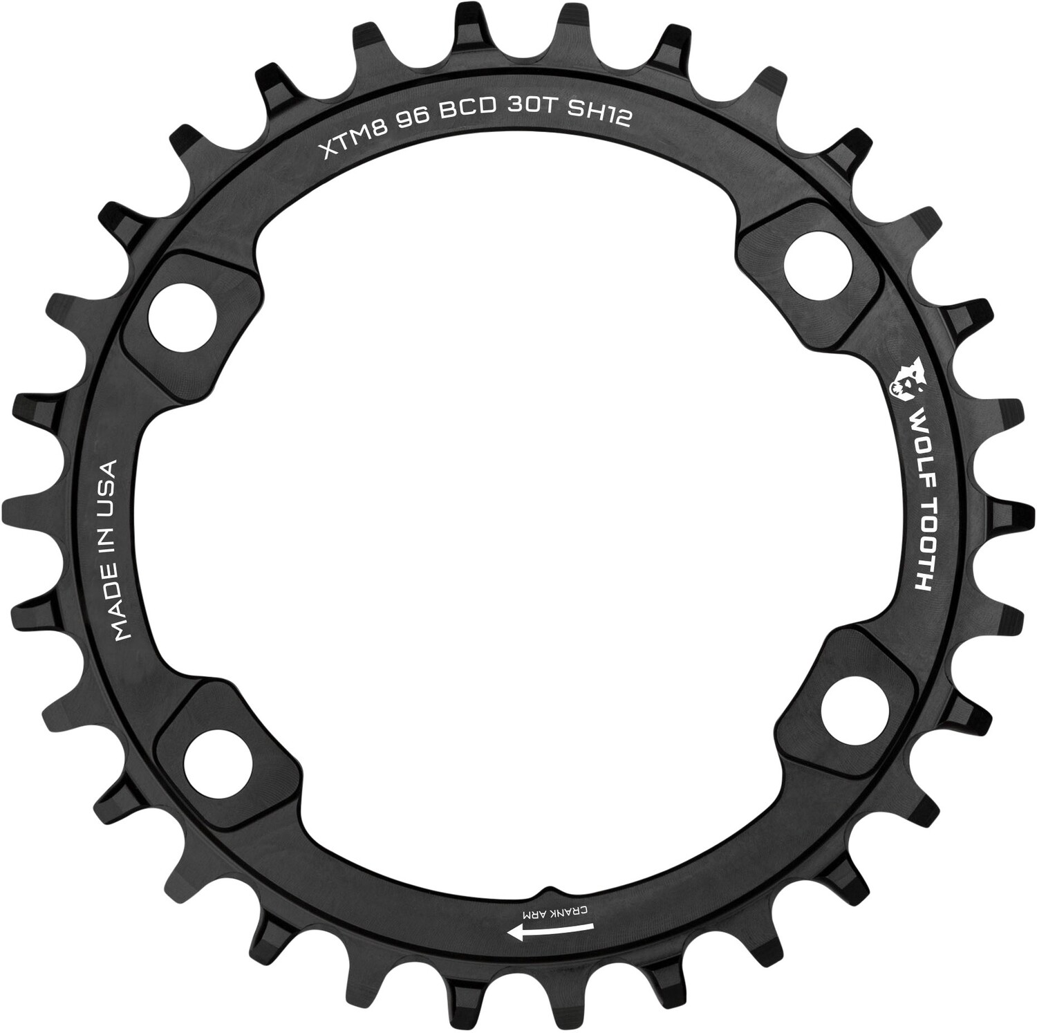 

Звездочка 96 BCD — Drop-Stop ST Wolf Tooth Components, черный