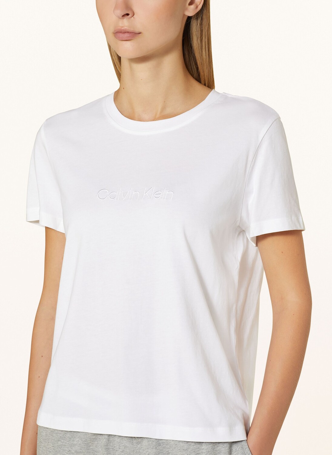 Рубашка для сна pure cotton Calvin Klein, белый — фото 4