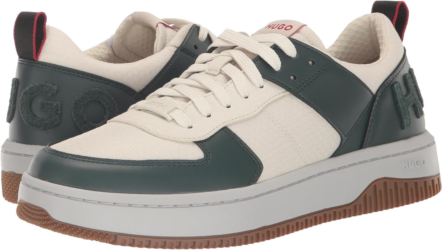 

Кроссовки Kilian Mix Material Tennis Sneaker HUGO, цвет Open Green, Серый, Кроссовки Kilian Mix Material Tennis Sneaker HUGO, цвет Open Green