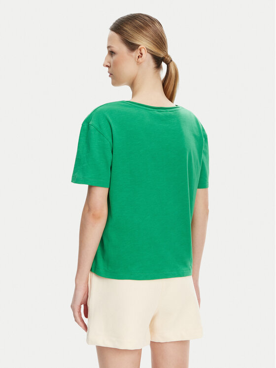 Футболка свободного кроя WW0WW43901 Tommy Hilfiger, зеленый — фото 3