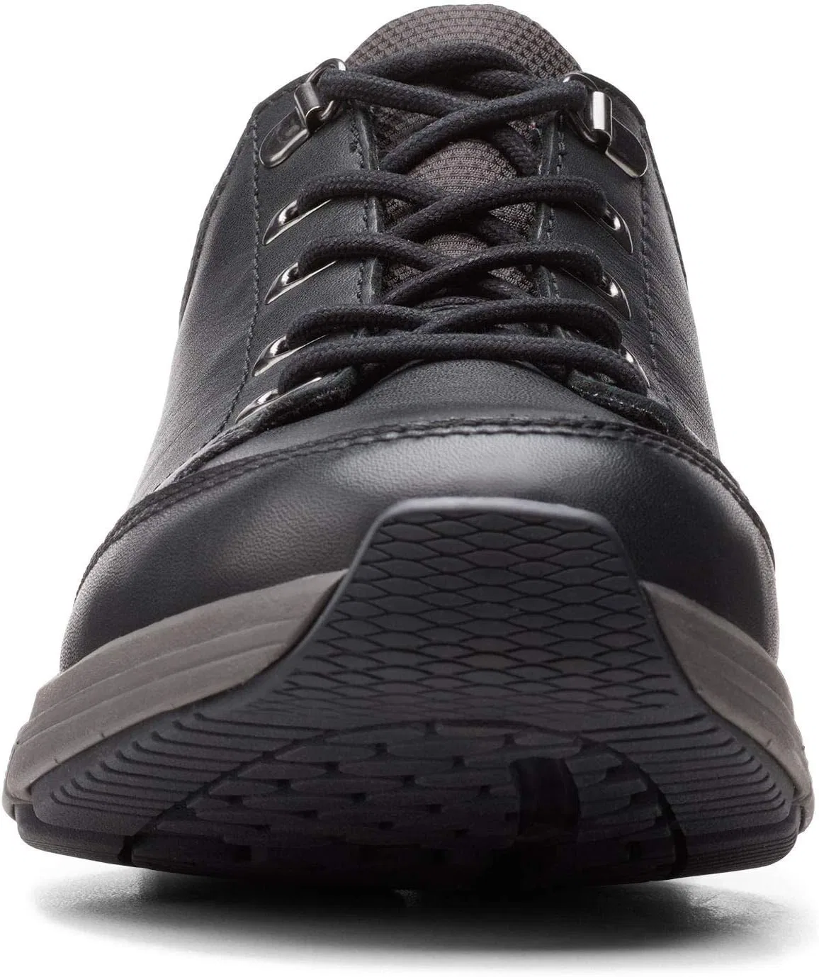 Мужские оксфорды Clarks Waves, черная зернистая кожа — фото 4
