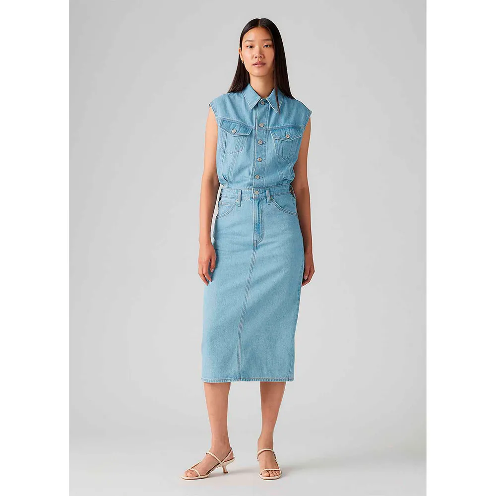 

Платье Levi's Iconic sleeveless short, синий