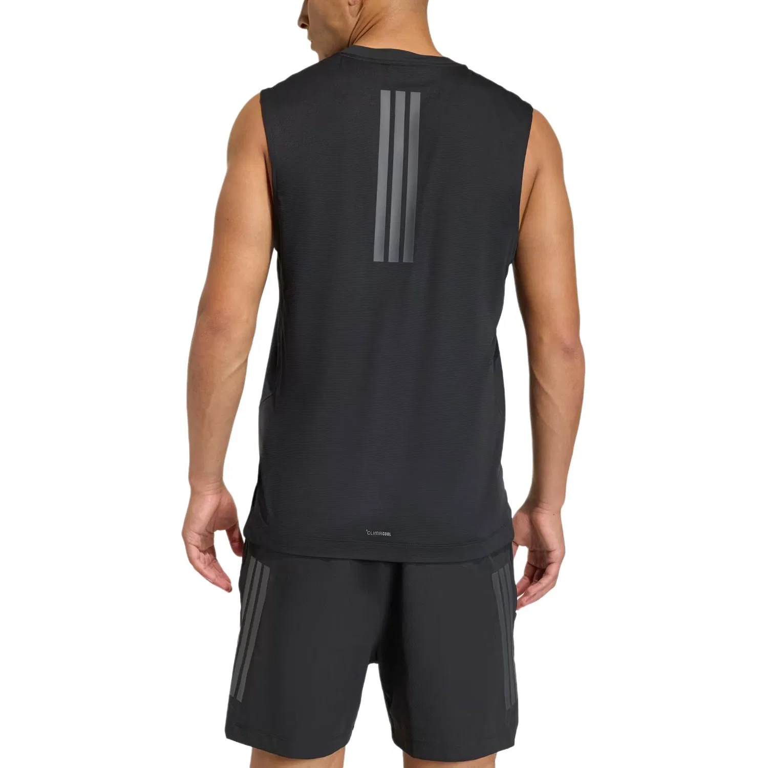 Майка D4T мужская, черная, с круглым вырезом, без рукавов Adidas, Black — фото 4