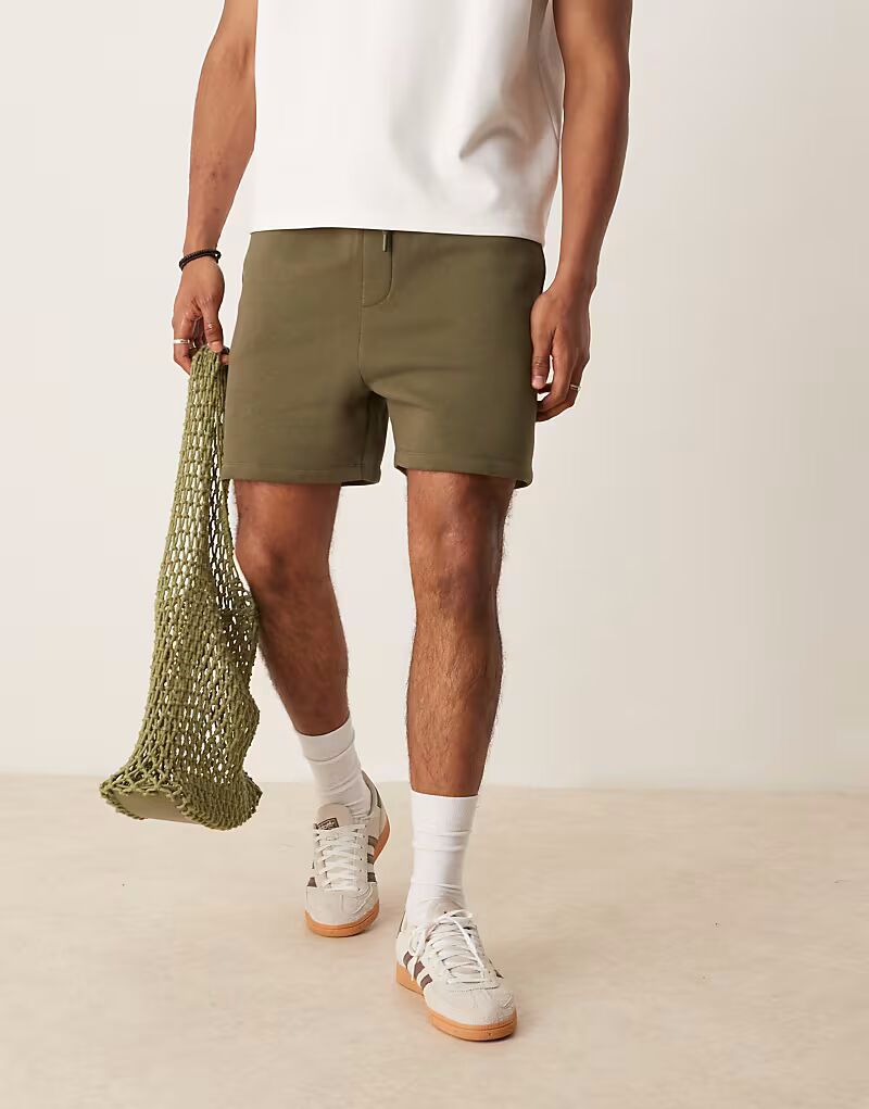 

Узкие шорты ASOS DESIGN цвета хаки