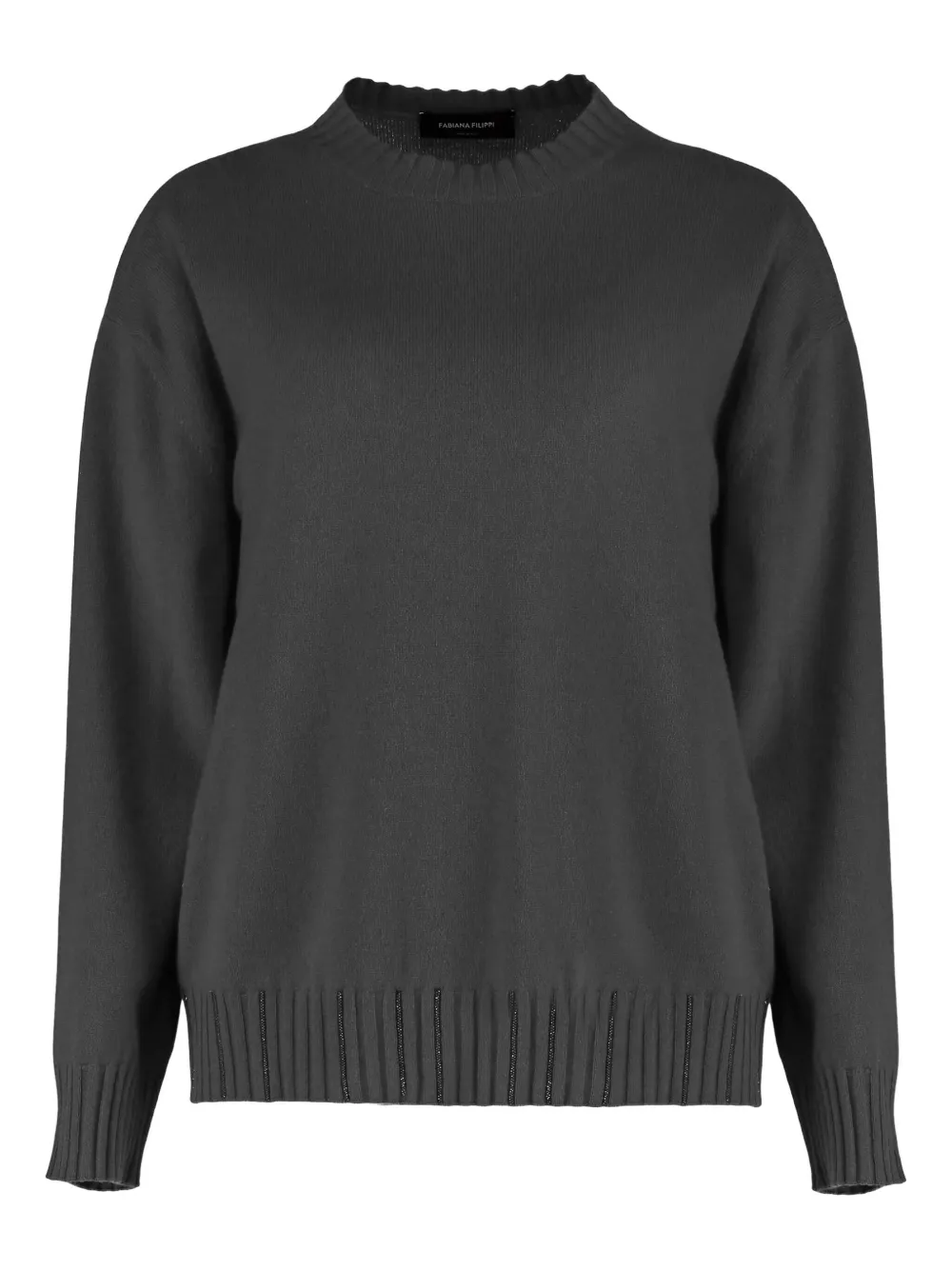 

Свитер с круглым вырезом Fabiana Filippi, серый