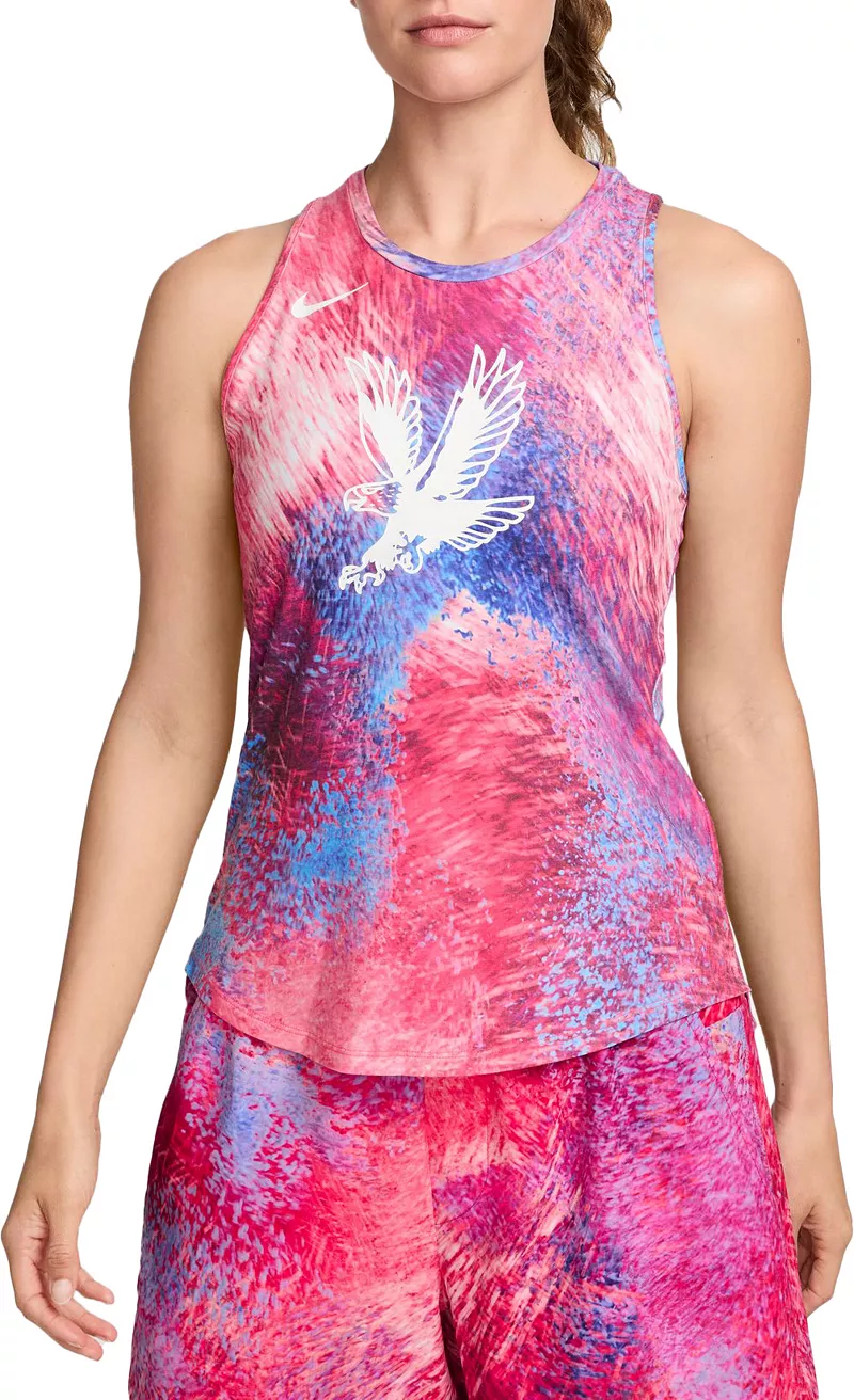 

Женская майка Nike One USA Luxe Dri-FIT, цвет Hyper Pink