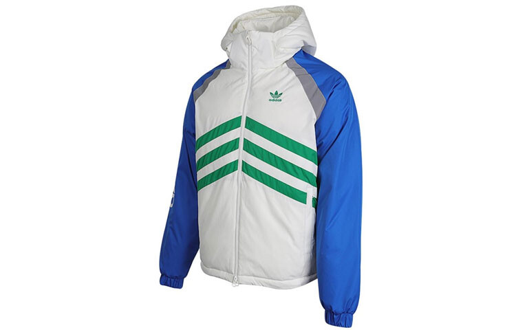 Пуховик Adidas Originals reversible Stay Warm hooded Reflective, белый — фото 3