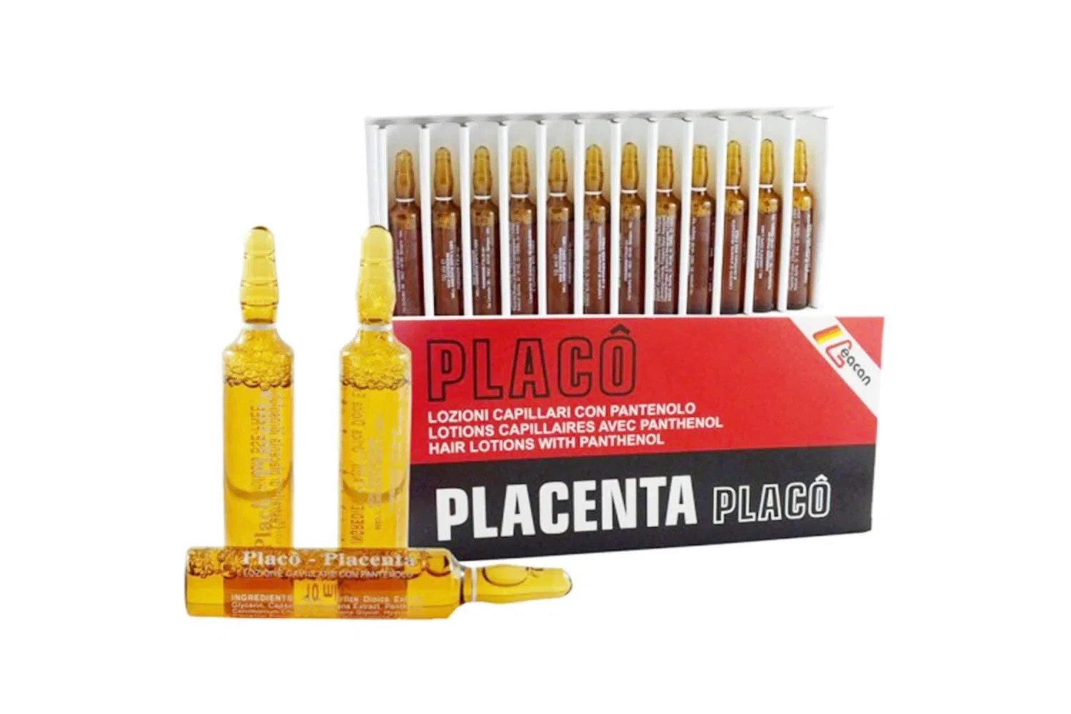 Лосьон против выпадения волос Placenta Placo, 12 ампул по 9.9 г Placenta Placo — фото 3