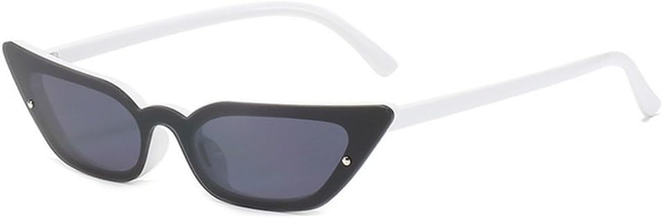 

Женские солнцезащитные очки LVTFCO Fashion Cat Eye, цельные солнцезащитные очки в винтажном стиле, оранжевые, в стиле панк, с защитой от ультрафиолета UV400, Whihe-black