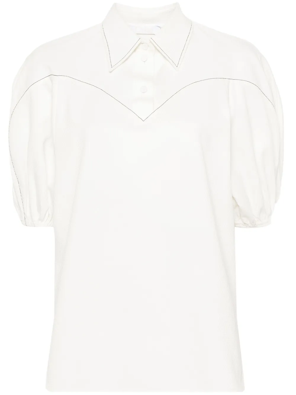 

Жаккардовая блузка Oberteil с узором CHLOÉ, белый