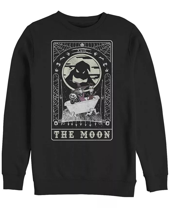 

Мужской флисовый пуловер «Кошмар перед Рождеством» The Moon Crew Fifth Sun, черный