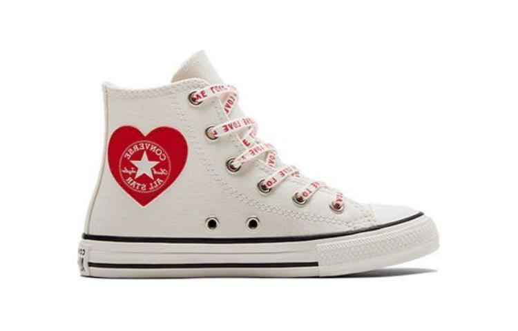 Chuck Taylor All Star Высокие Кроссовки из Хлопка Белый Красный Детские Converse — фото 2