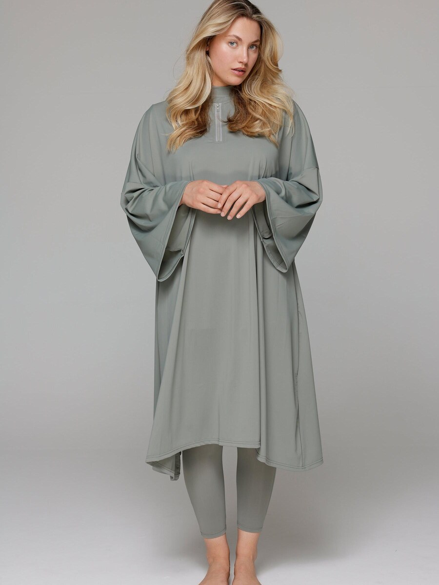 

Платье-купальник с футболкой SIYA Swimwear Cover-up, дымчато-серый