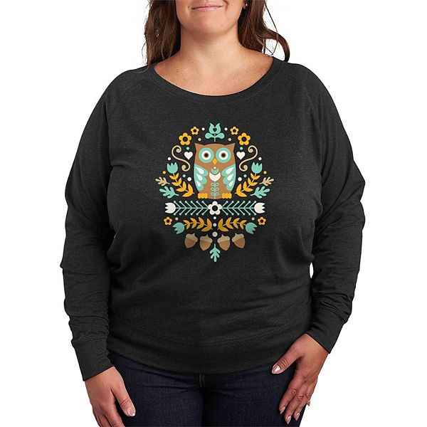 

Футболка Plus size scandinavian folk owl lightweight french terry Licensed Character