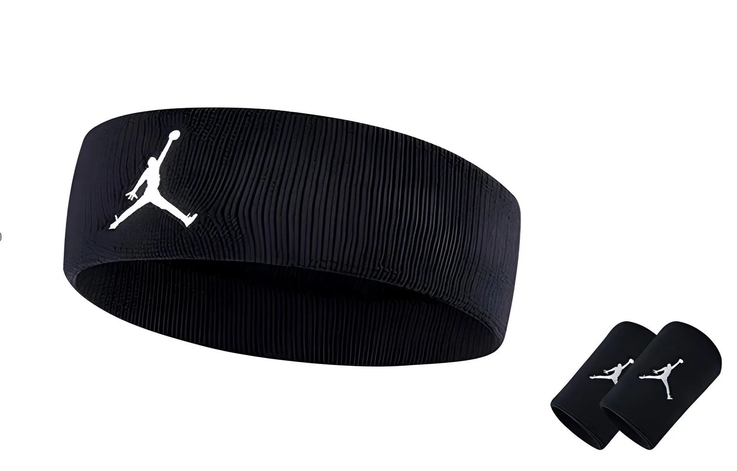 Jumpan Dri-FIT напульсники (2 шт) Jordan, Wrist Brace+Hair Band, Black