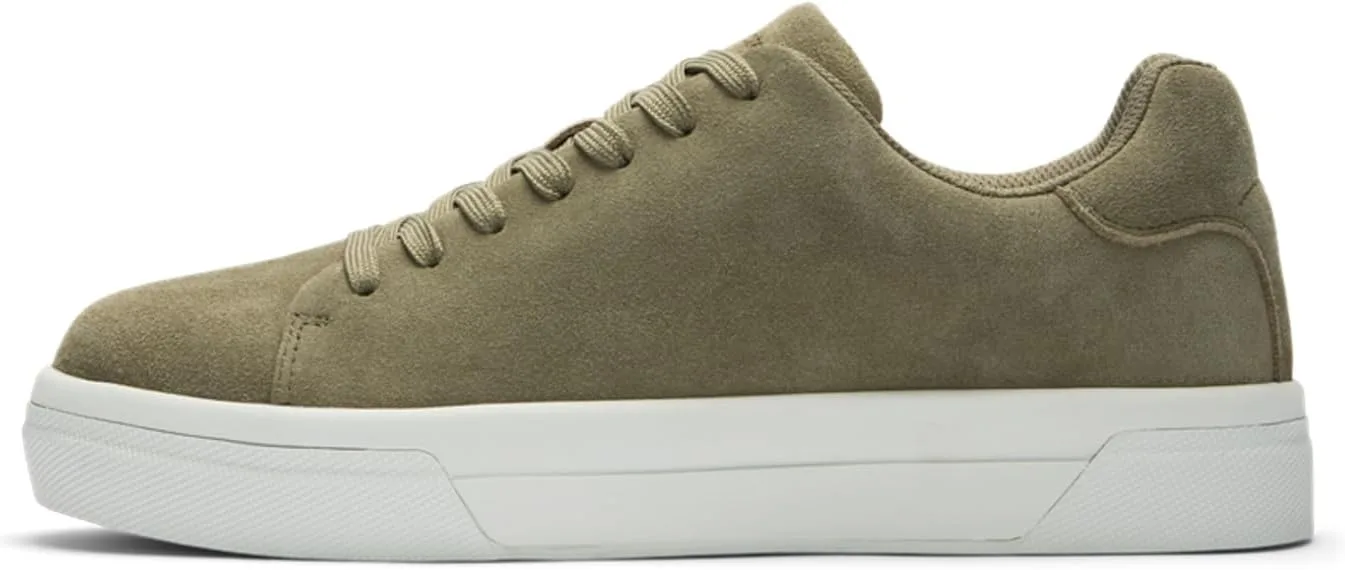 Мужские массивные замшевые кроссовки Slhdavid Chunky Suede Trainers 2.0 Noos Selected Men, зеленый — фото 2
