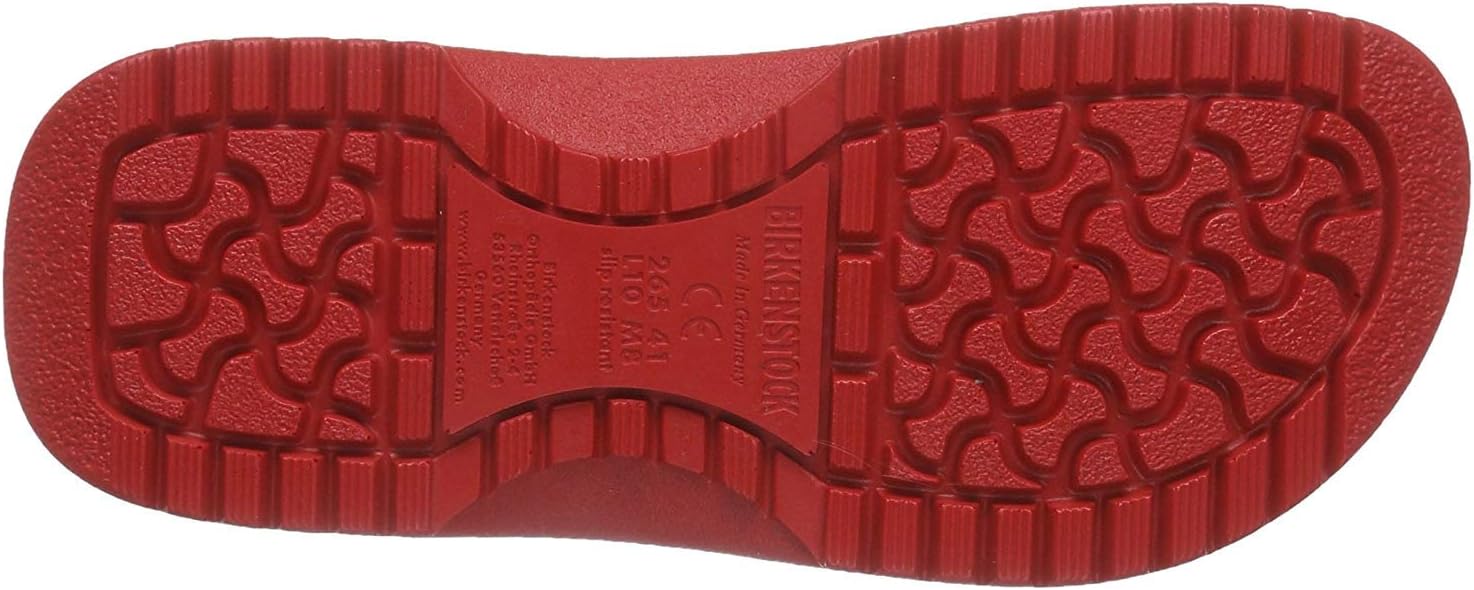 Унисекс сабо Birkenstock Super Birki Fusion, красный — фото 4