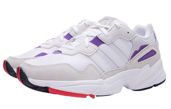 Кроссовки yung 96 Adidas, белый/фиолетовый — фото 4