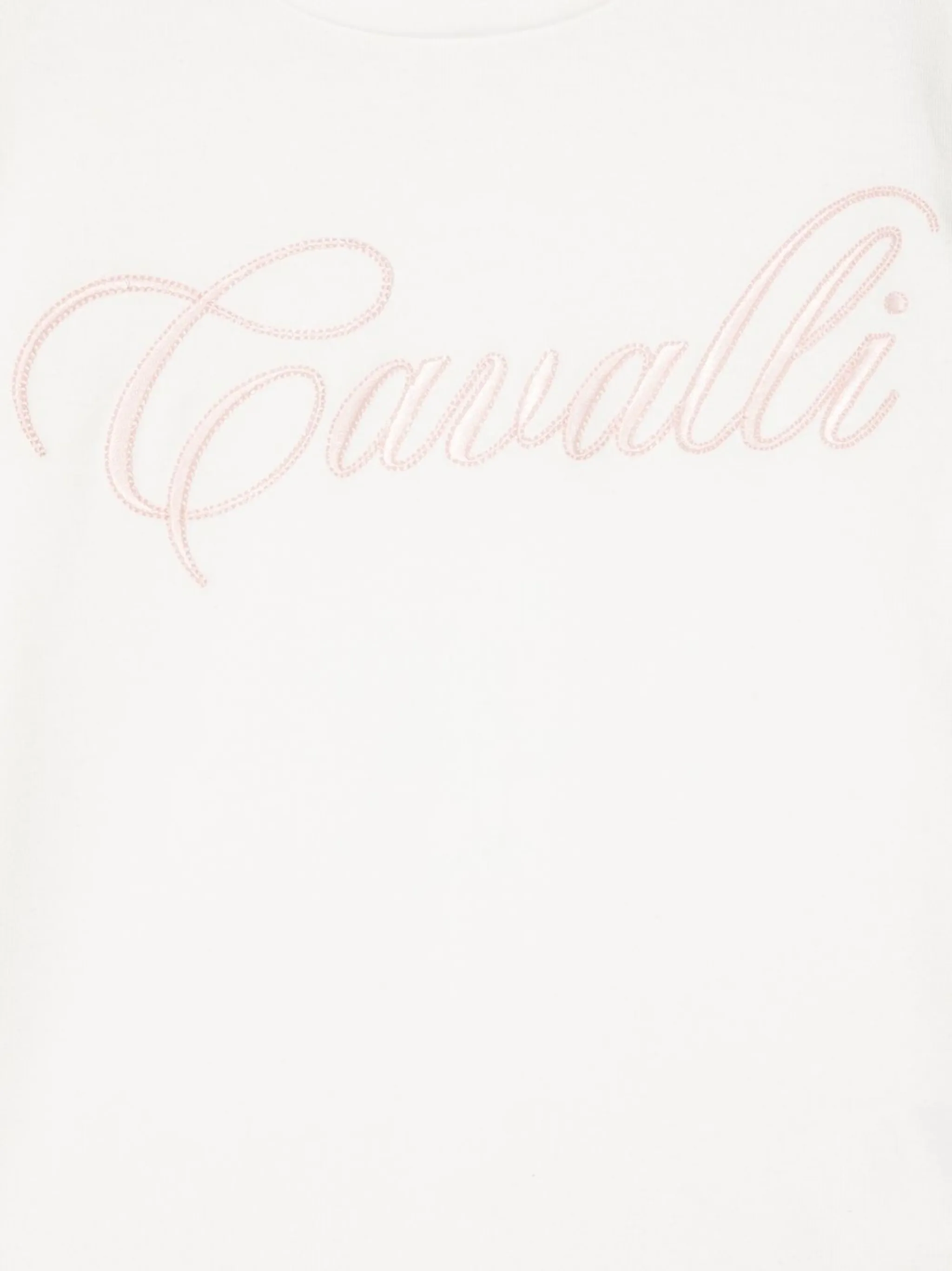Футболка с вышитым логотипом Roberto Cavalli Junior, белый — фото 3
