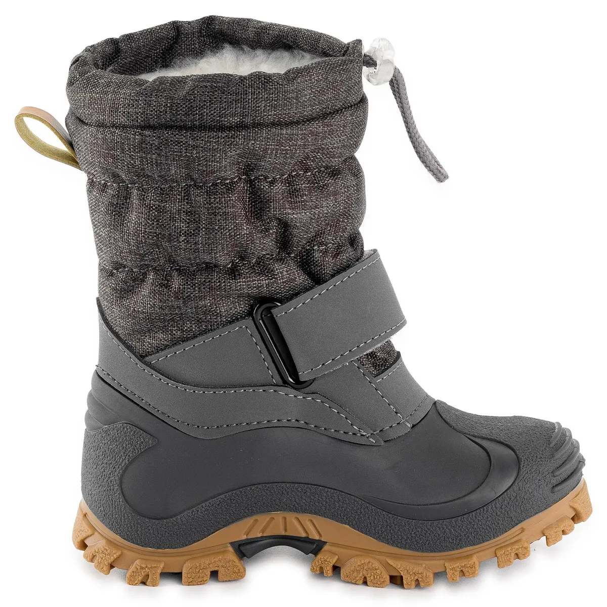 Зимние сапоги Lurchi "Snowboots Finn" из натуральной шерсти, цвет Grau-Gemustert — фото 4