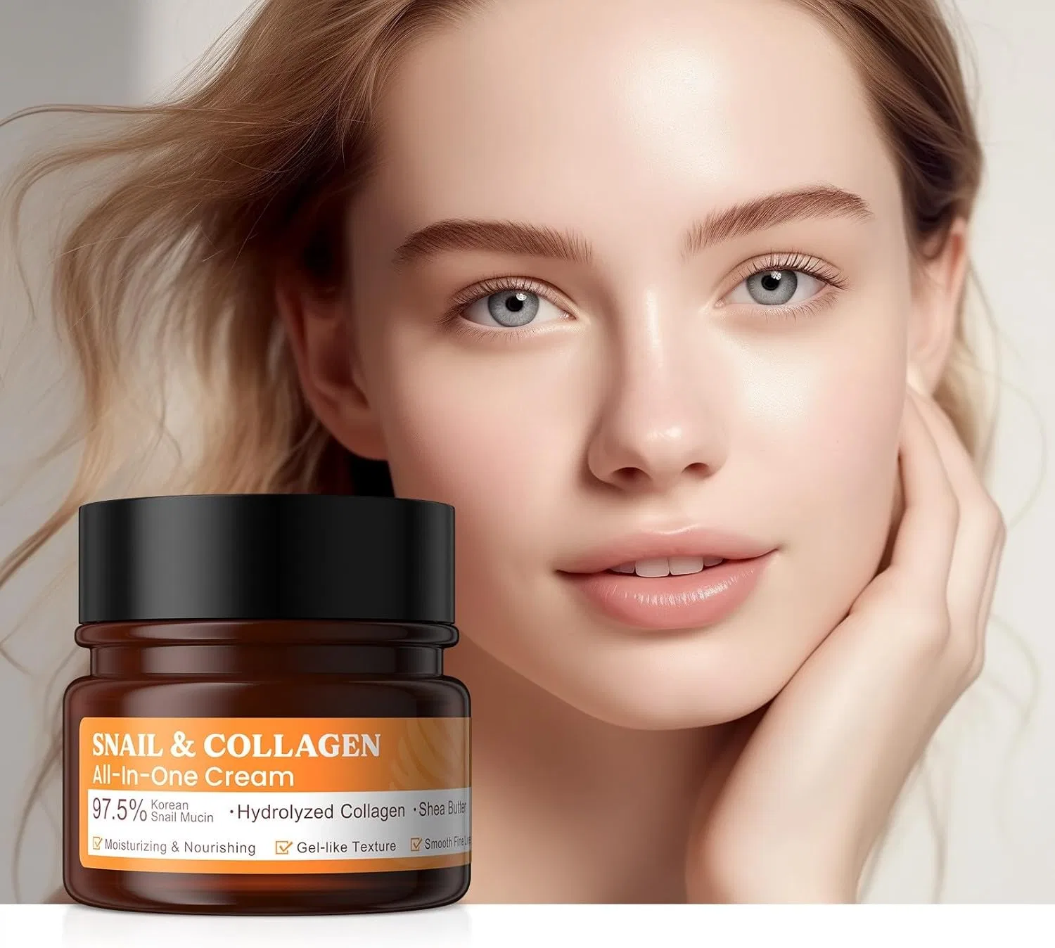 Крем для лица — Дневной Moisturizing Beef Collagen Generic, 50 г — фото 3