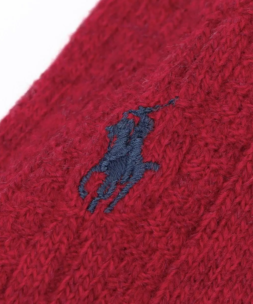 Женские носки One Point Crew Socks Polo Ralph Lauren, 16. Red — фото 2