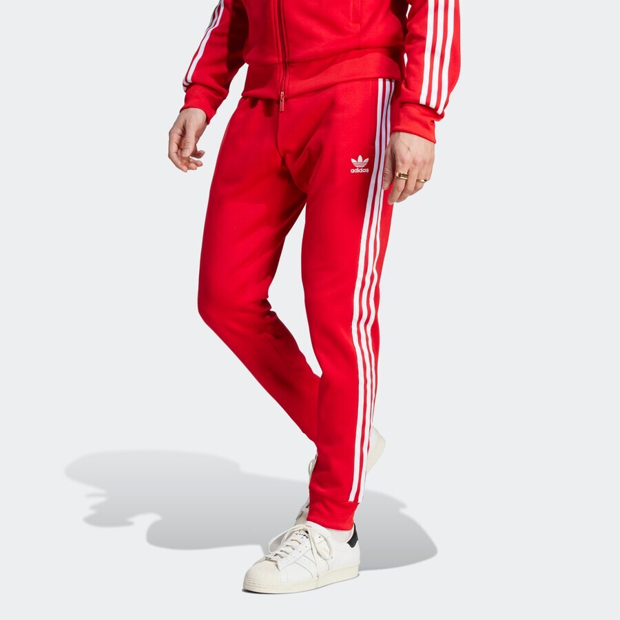 Зауженные брюки Adidas ADICOLOR CLASSICS SST, красный — фото 2
