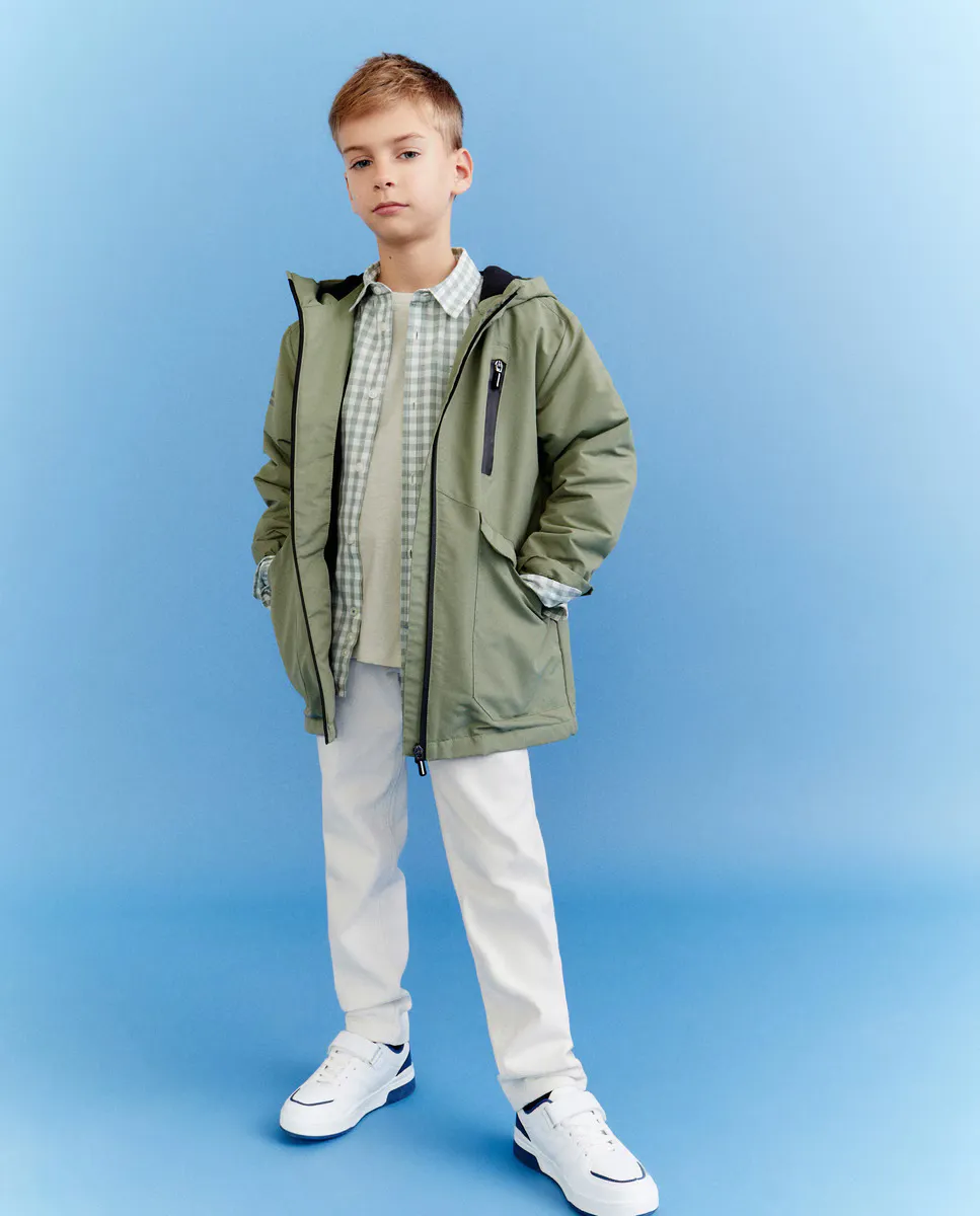 

Парка ветровка для мальчиков Kids El Corte Inglés, цвет 520 Kaki