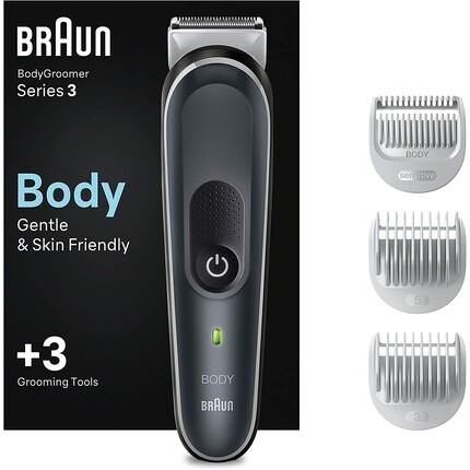 

3 Bg3350 — Машинка для ухода за телом — черный/серый, Braun