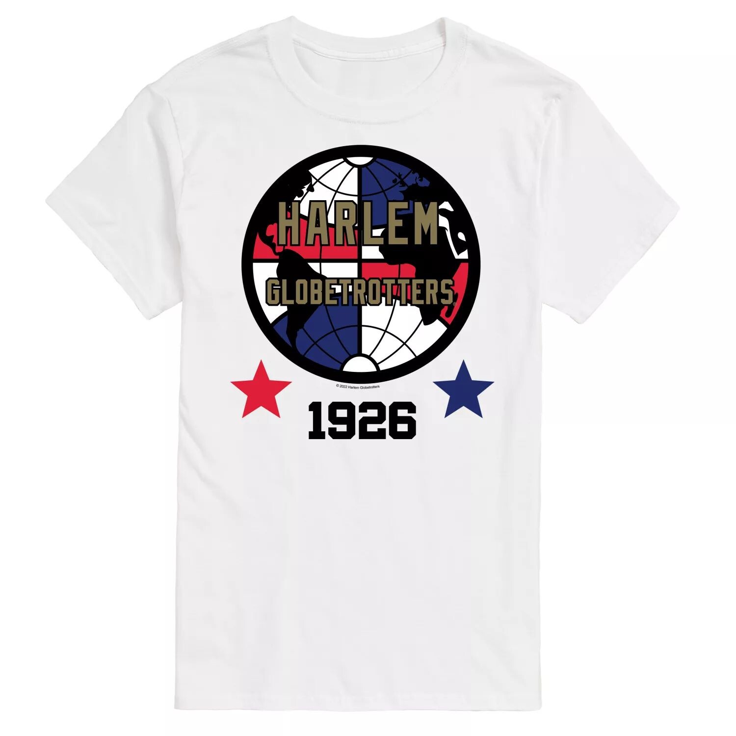 

Футболка Big & Tall Harlem Globetrotter с логотипом 1926 года Licensed Character, белый