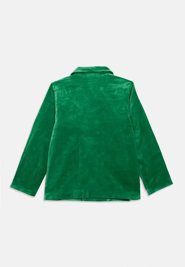 Блейзер с нашивкой в виде собачки, легкая куртка унисекс Mini Rodini, Green — фото 2