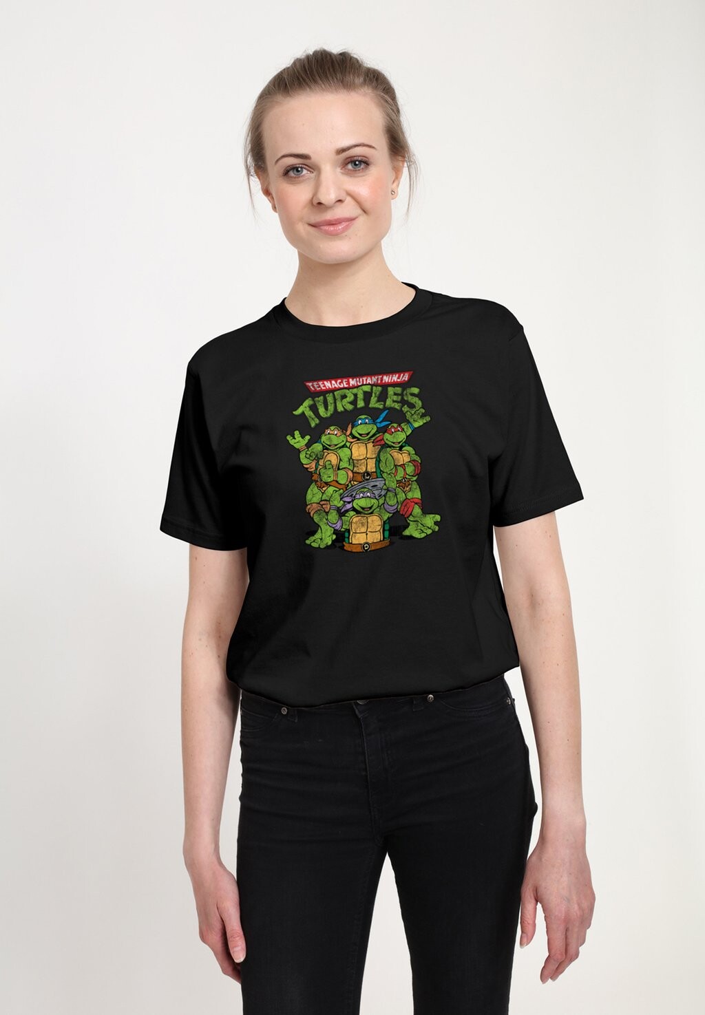 

Футболка с принтом MUTANT NINJA TURTLE GROUP Henry Tiger, черный