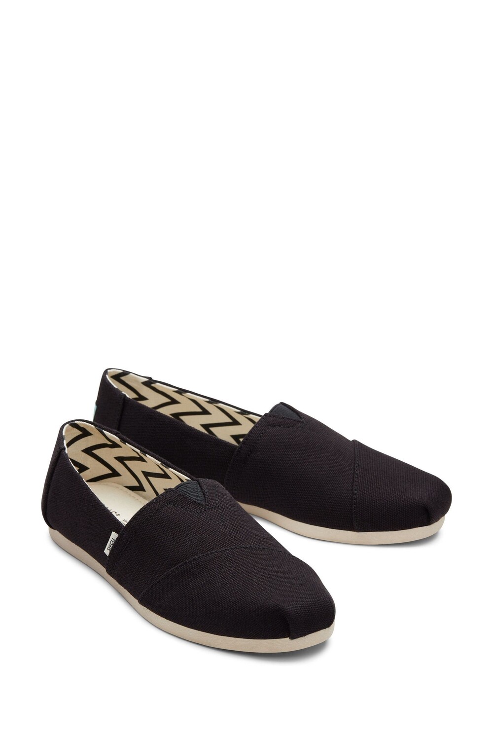 Веганская обувь Alpargata из хлопкового холста Toms, черный — фото 3