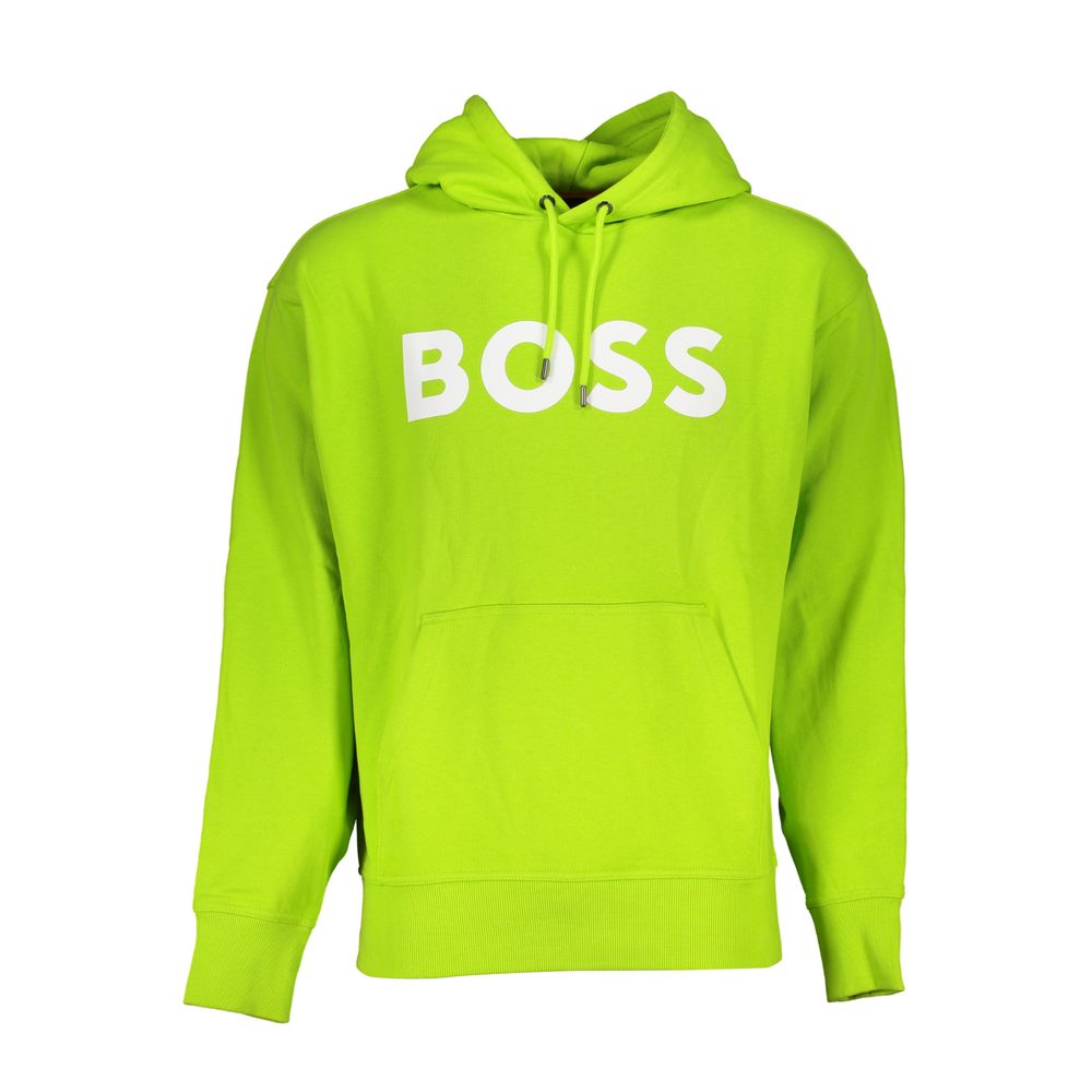 

Зеленый хлопковый свитер Hugo Boss