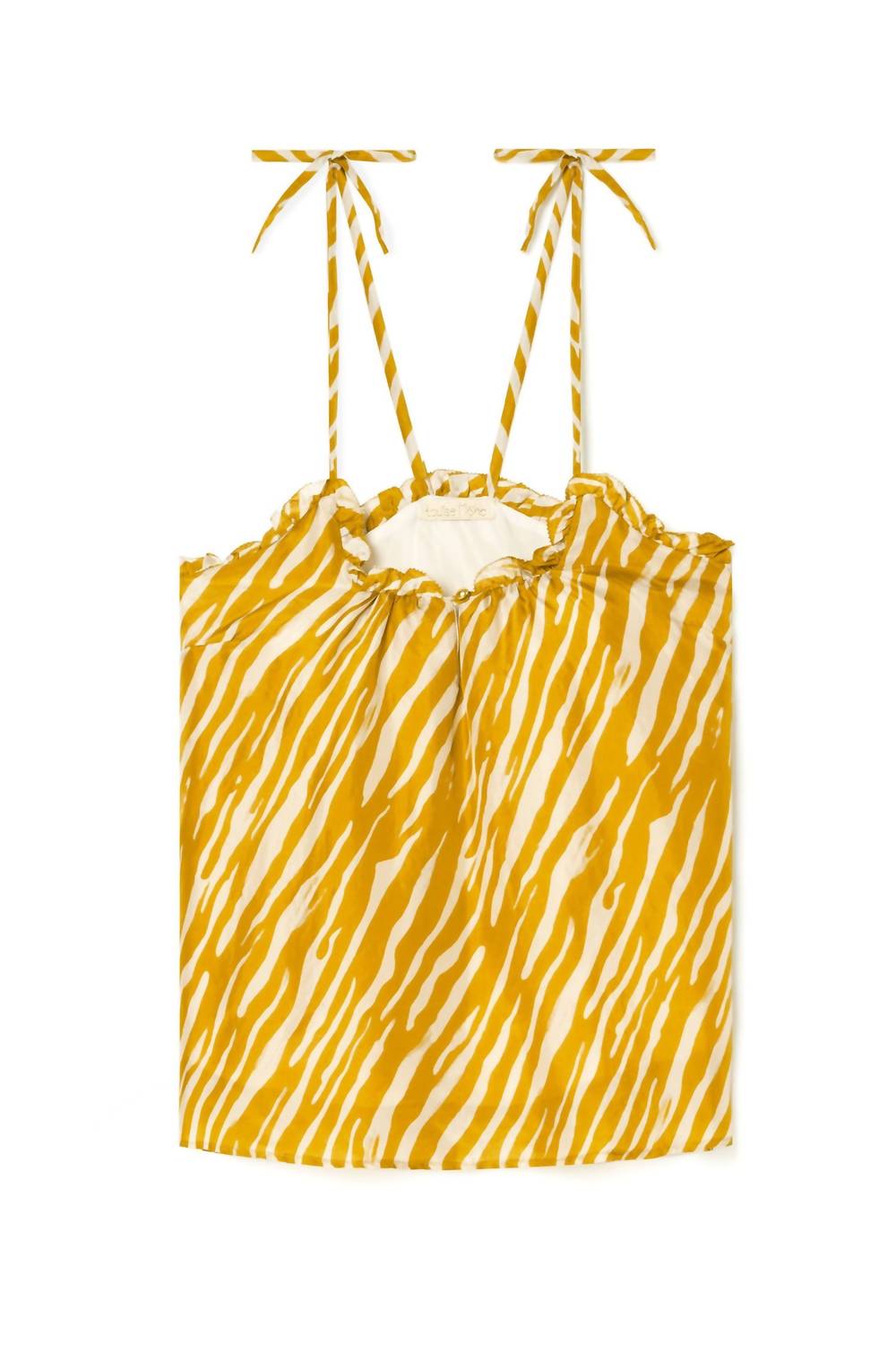 

Топ Legra в полоску цвета корицы Louise Misha, цвет cinnamon brush stripe